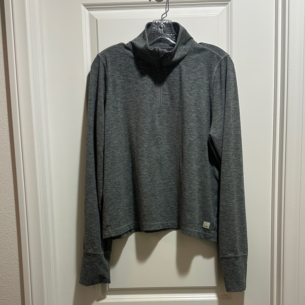 Vuori essential half zip heather grey size XL